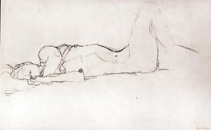 Femme nue au lit, vers 1914